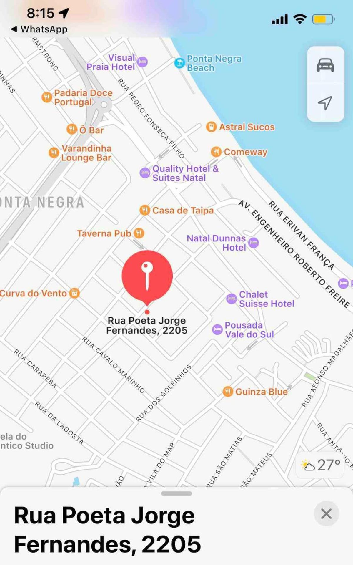 Apartamento Apto Vista Mar Ponta Negra Natal